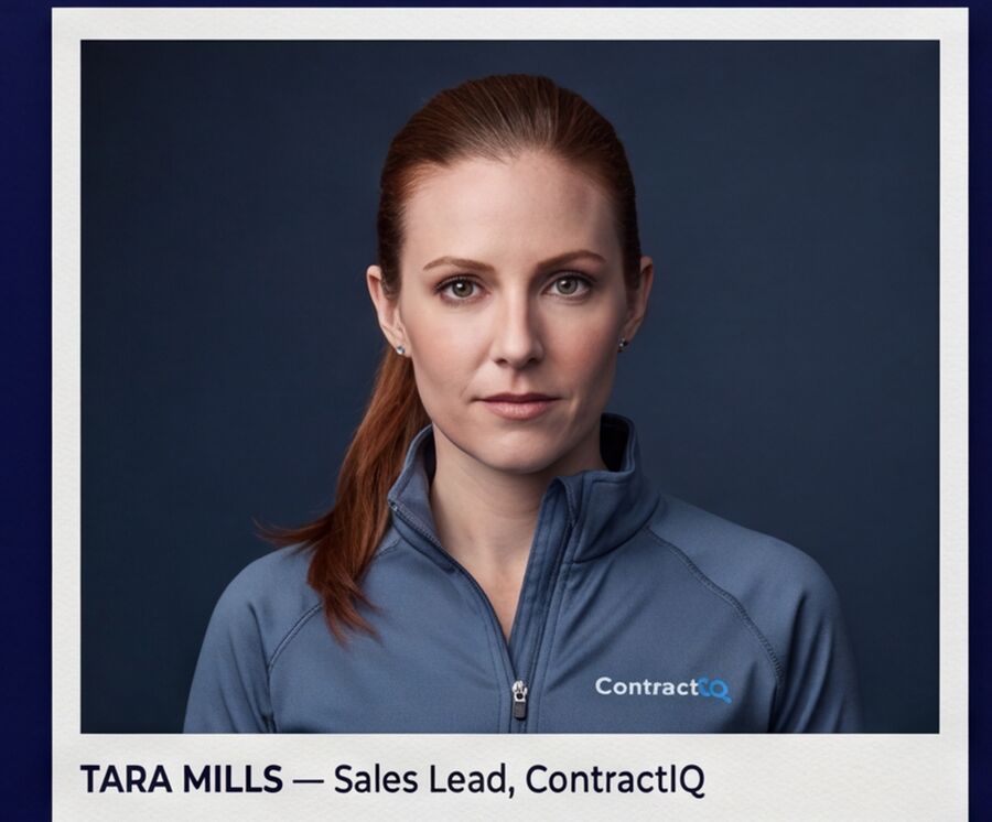 Tara Mills, Sales Lead · ContractIQ
